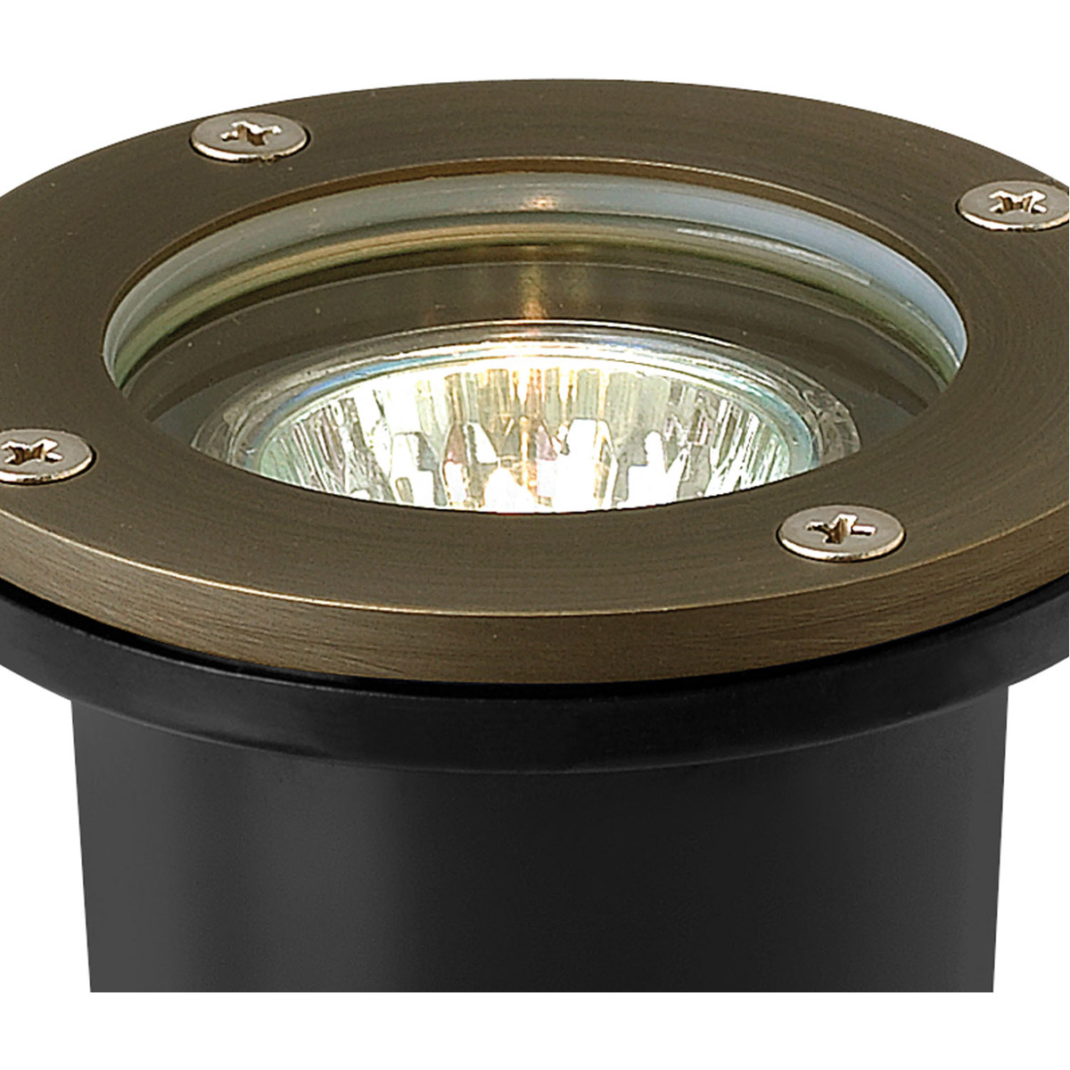 hardy island 12v 20 watt matte bronze landscape well light, low