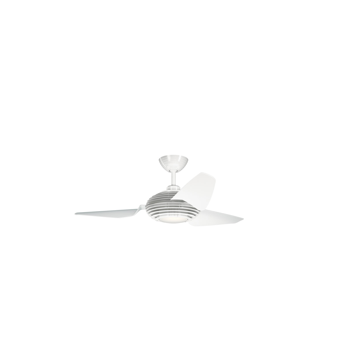 300708wh voya 50 inch white with clear white blades ceiling fan