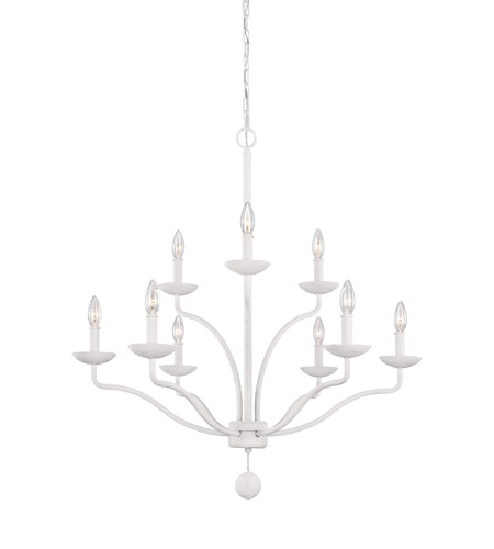 feiss white chandelier