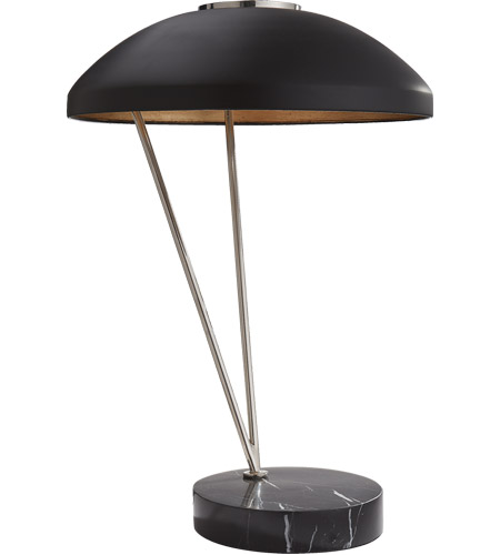 Visual Comfort KW3331AB/BLK Kelly Wearstler Coquette 20 inch 75 watt Antique Burnished Brass Table Lamp Portable Light, Kelly Wearstler, Black Shade photo