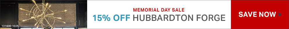 Memorial Day Sale | 15% Off Hubbardton Forge | Save Now