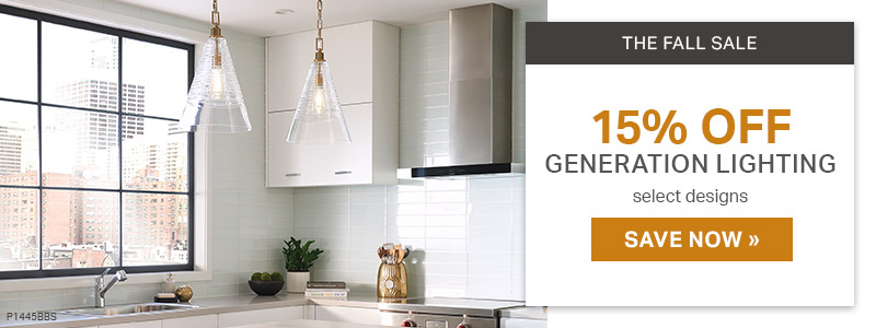 The Fall Sale | 15% Generation Lighting | Select Designs | Save Now