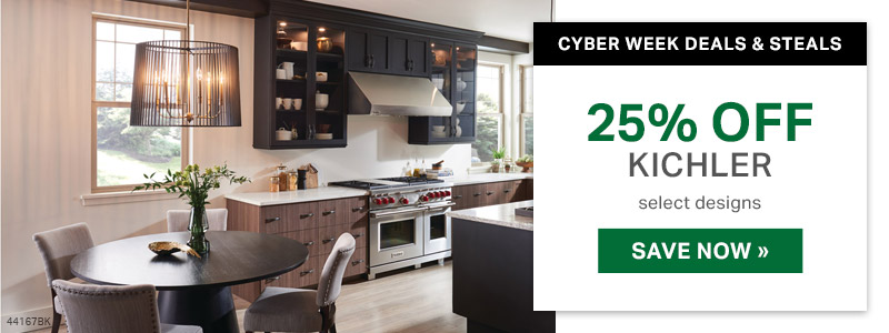 Cyber Week Deals & Steals | 25% Off Kichler | Select Designs | Save Now