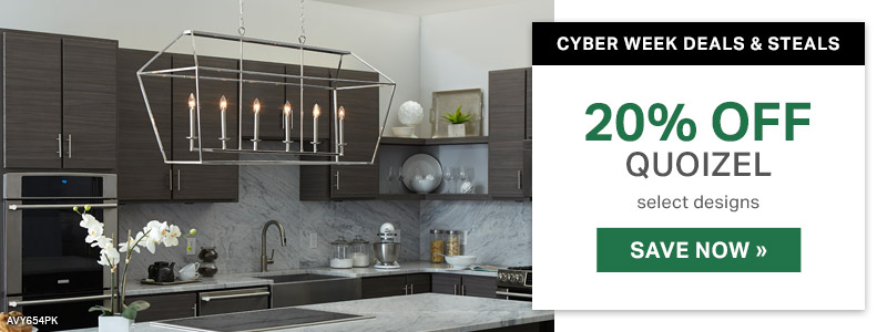 Cyber Week Deals & Steals | Quoizel | 20% Off Select Designs | Save Now