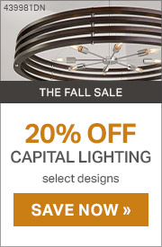The Fall Sale | 20% Off Capital Lighting | Select Designs | Save Now