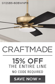 Spring Refresh | Craftmade | 15% Off the Entire Line| No Code Required | Save Now