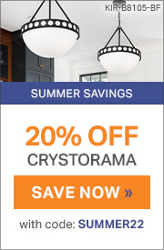 Summer Savings | 20% Off Crystorama with code: SUMMER22 | Save Now