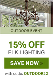 Outdoor Event | 15% Off Elk Lighting | with code: OUTDOOR22 | Save Now