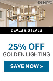Black Friday Deals & Steals | 25% Off Golden Lighting | Save Now