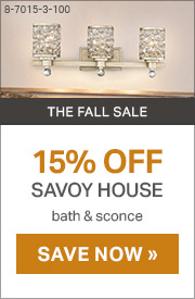 The Fall Sale | 15% Off Savoy House Bath & Sconce | Save Now