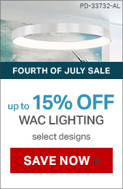 Fourth of July Sale | up to 15% Off WAC Lighting | Select Designs | Save Now