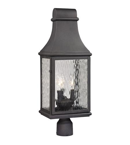 41ELIZABETH 47236-C Chad 3 Light 23 inch Charcoal Outdoor Post Light photo