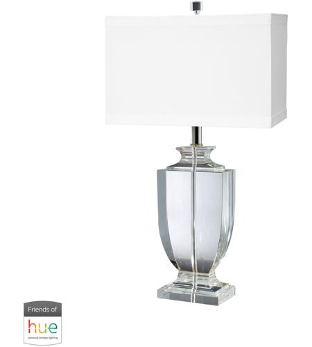 41ELIZABETH 40021-CL Amadeus 27 inch 60 watt Clear Table Lamp Portable Light in Dimmer, Hue LED, Philips Friends of Hue