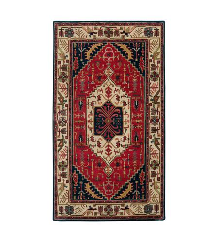 41ELIZABETH 42725-RB Beverly 63 X 39 inch Red and Blue Area Rug, Wool