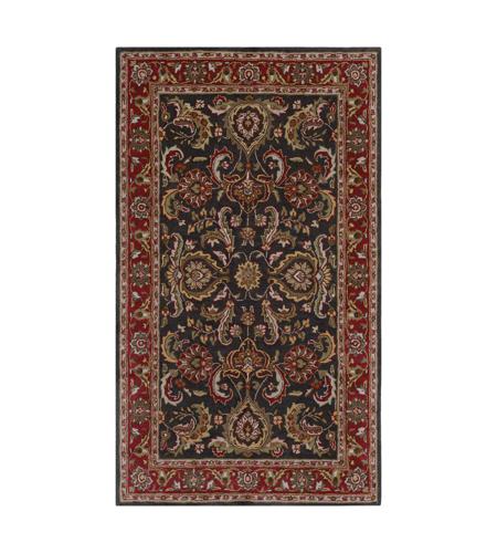 41ELIZABETH 48675-BR Arlo 96 X 60 inch Bright Red/Charcoal/Mustard/Dark Brown/Olive/Tan Rugs, Rectangle