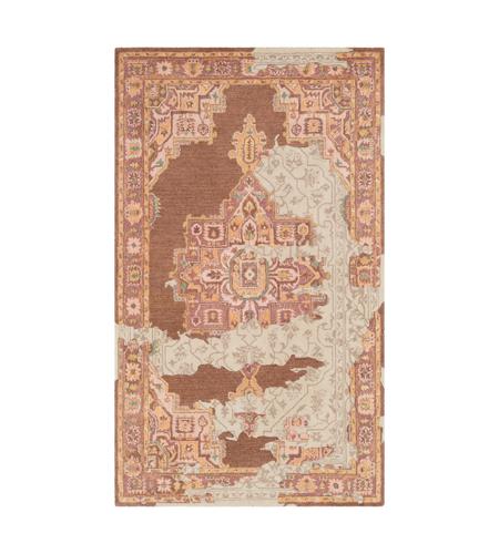 41ELIZABETH 53432-C Colter 90 X 60 inch Camel/Mauve/Ivory/Taupe/Peach/Blush/Olive/Teal Rugs, Rectangle photo