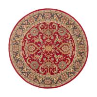 41ELIZABETH 48688-BR Arlo 42 X 42 inch Bright Red/Charcoal/Mustard/Dark Brown/Olive/Tan Rugs, Round thumb