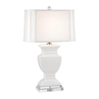 41ELIZABETH 46150-GW Colbert 27 inch 150 watt Gloss White Table Lamp Portable Light in Incandescent, 3-Way photo thumbnail