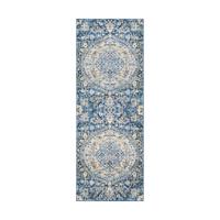41ELIZABETH 52976-DB Channing 67 X 47 inch Dark Blue/Teal/Bright Yellow/Ivory Rugs, Rectangle photo thumbnail
