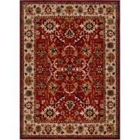 41ELIZABETH 42183-RB Brandon 67 X 47 inch Red and Brown Area Rug, Polypropylene photo thumbnail