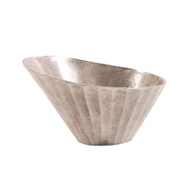 Chiseled Metal Decorative Bowl