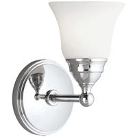 Norwell Lighting Victoria Sconce Solid Brass Construction 6610-CH-WS Chrome Finish with White Shade Discontinued NO Returns NO REFUNDS