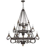 Quoizel NBE8702RK 2-Light Noble Wall Sconce in Rustic Black 