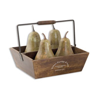 Pears In Basket Decorative Object or Figurine
