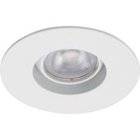White WAC Lighting HR-3LED-T418N-C-WT 4000K LED 3-Inch Recessed Downlight with Adjustable Round Trim