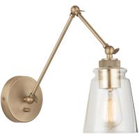 Profile 15 inch 100.00 watt Aged Brass Adjustable Swing Arm Sconce Wall Light