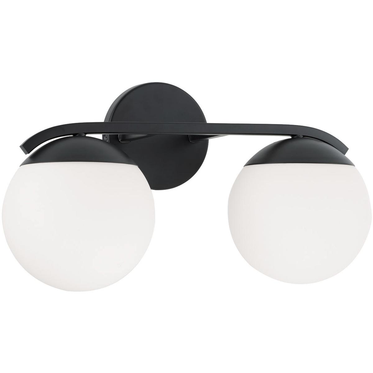 Austin Allen & Co. AA1032MB Oliver 2 Light 17 inch Matte Black Vanity Light Wall Light