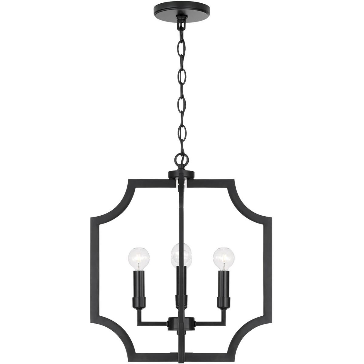 Austin Allen & Co. AA1037MB Courtney 4 Light 16 inch Matte Black Foyer Ceiling Light