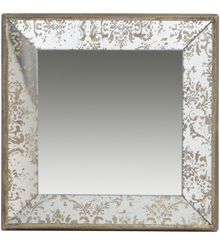 A&B Home DS31503 Dual-Purpose 24 X 24 inch Gold and Mirrored Mirror photo