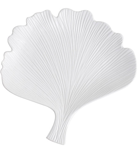 A&B Home 8038 Ginko Leaf Matte White Decorative Plate 8038-(2).jpg