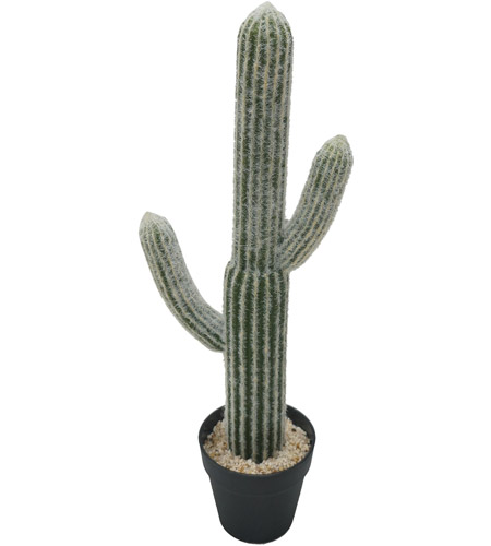 A&B Home F29563-DS Potted White/Green Faux Saguaro Cactus photo
