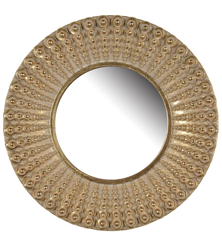 Kih76299 Aubrey 14 X Inch Gold Mirror, 14 Inch Round Mirror