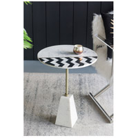 A&B Home 48489 Brass Inlay 18 inch Brass Spray Occasional Table alternative photo thumbnail