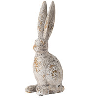 A&B Home 8578 Rabbit Gray Outdoor Animal Figurines thumb