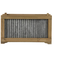 A&B Home D45077-DS Anita Weathered Brown/Galvanized Gray Planter alternative photo thumbnail