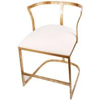 A&B Home DF43116-DS Cavendish Gold and White Chair photo thumbnail