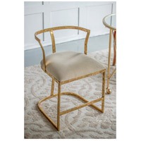 A&B Home DF43116-DS Cavendish Gold and White Chair alternative photo thumbnail