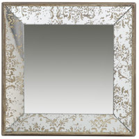 A&B Home DS31503 Dual-Purpose 24 X 24 inch Gold and Mirrored Mirror alternative photo thumbnail