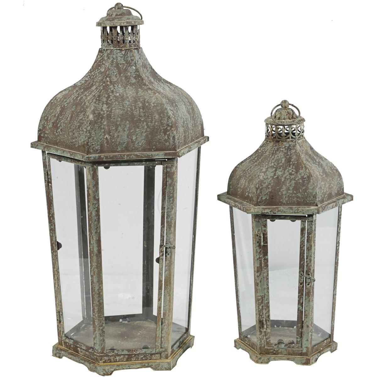 A&B Home 36083 Armand Outdoor Lantern Brown and White | eBay