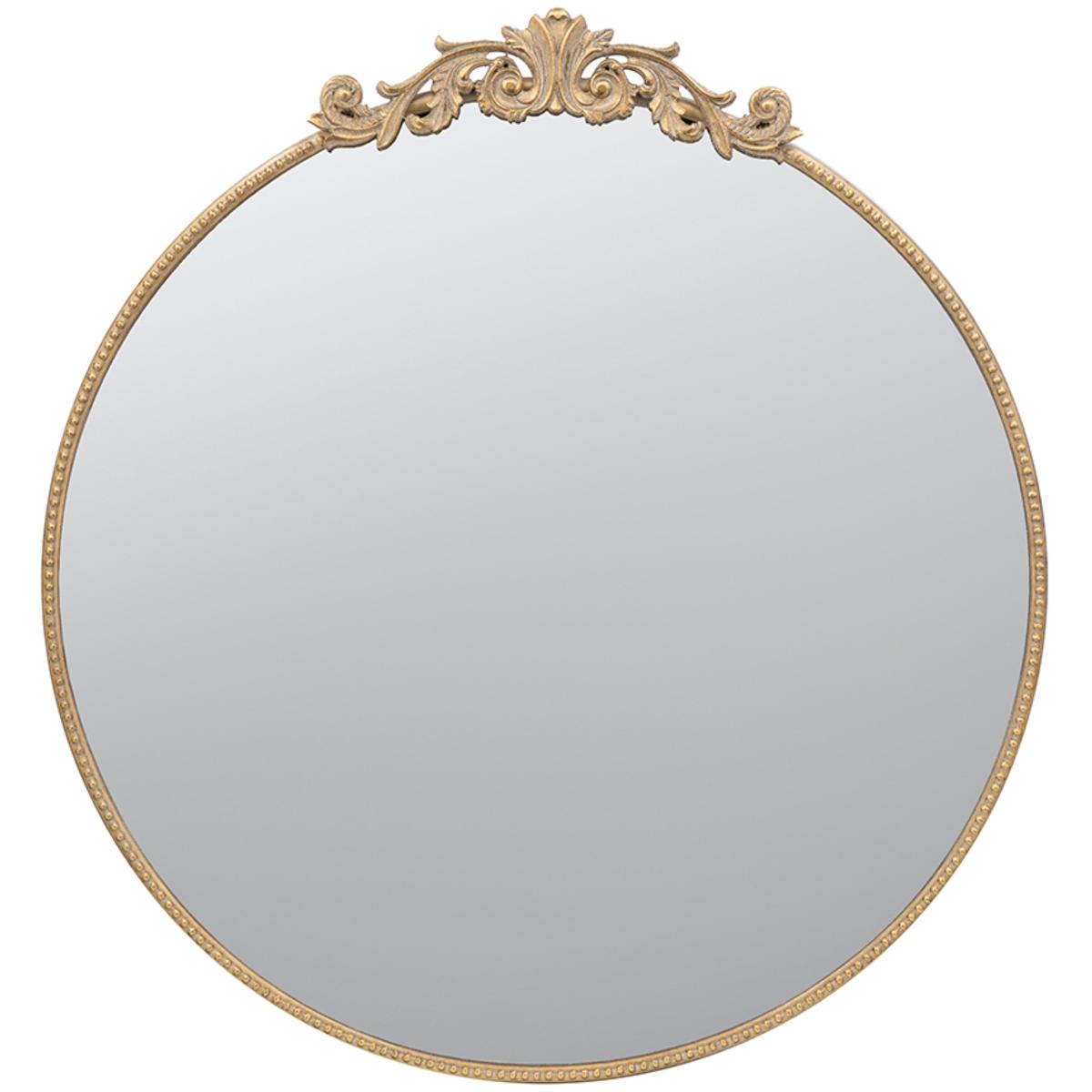 AB Home 82191GOLDDS Dia 385 X 36 inch Gold Wall Mirror