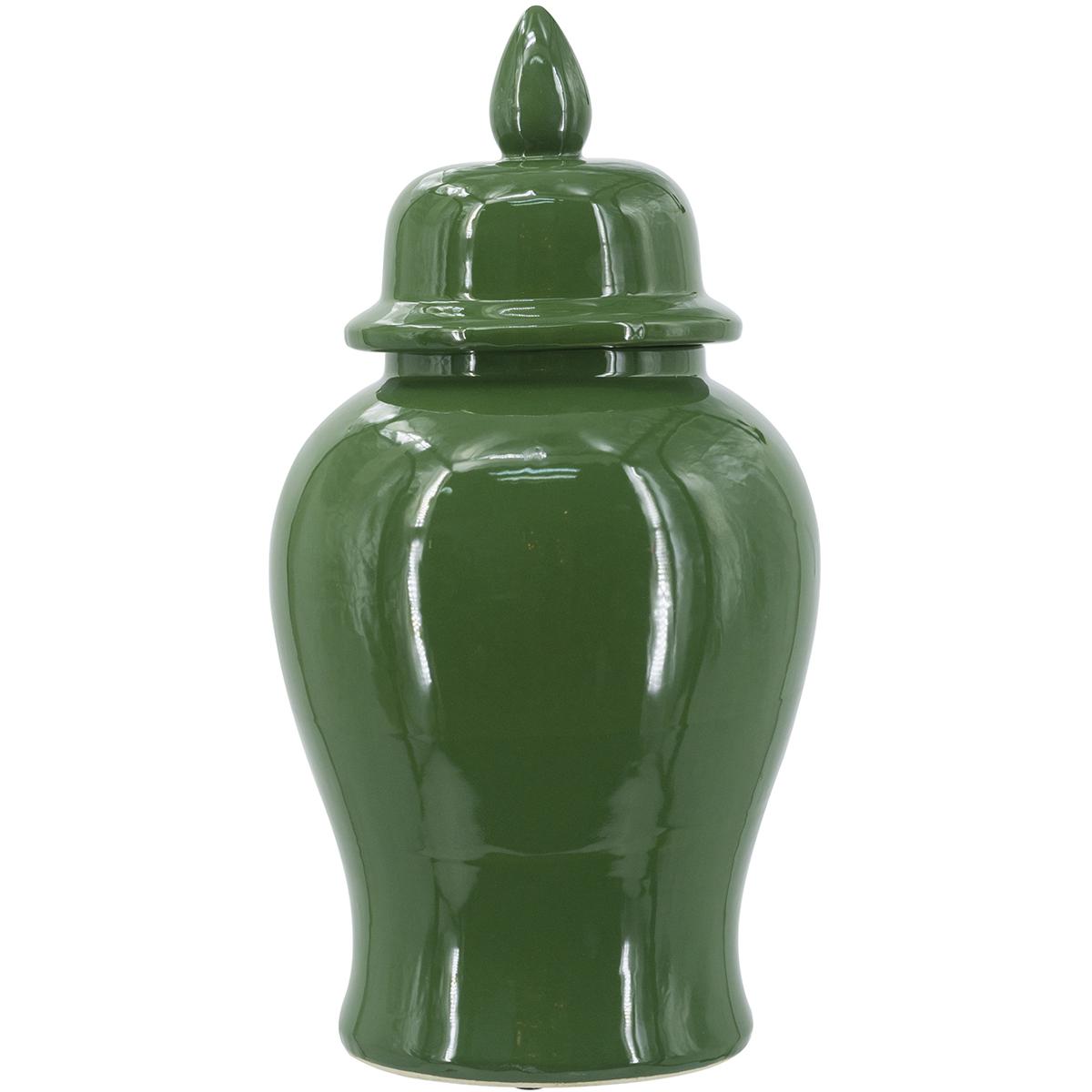 A&B Home C6187-GREE Anita 18.9 X 9.4 inch Ginger Jar in Green