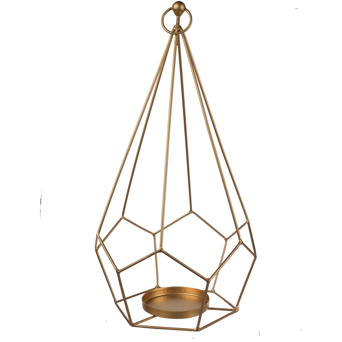 AB Home KIH41163 Metallic 17 X 9 inch Candle Holder