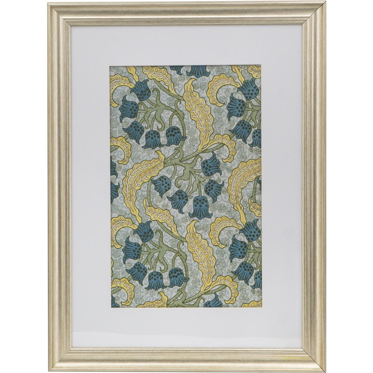 A&B Home SM78461 Smithsonian Gold and Green and Blue Wall Art, Floral