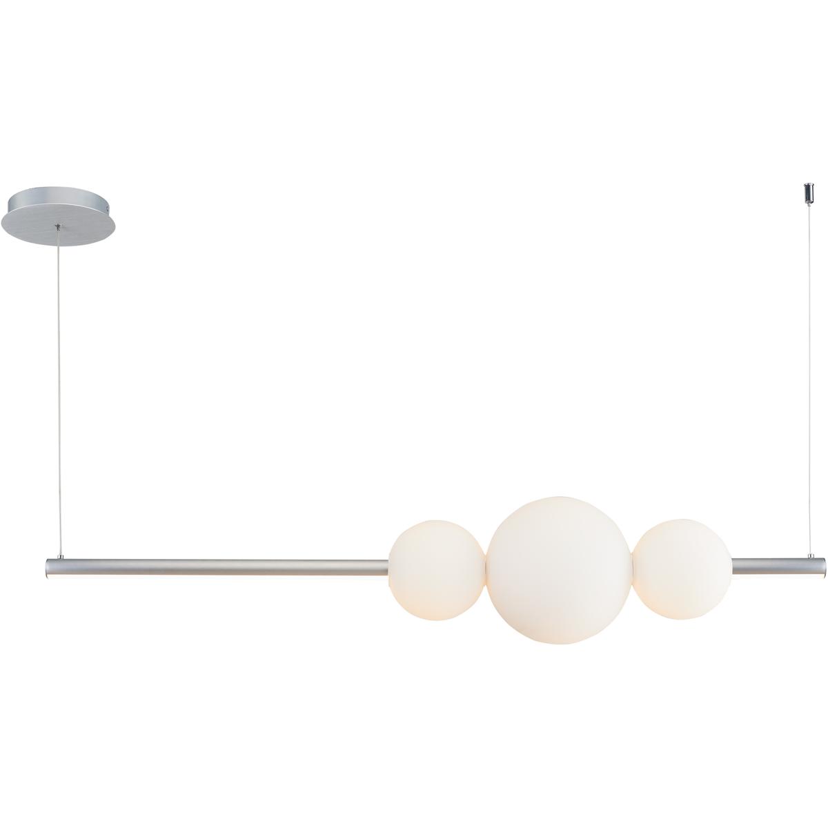 Abra Lighting 10024PN-BA ORB LED 8.7 inch Brushed Aluminum Pendant Ceiling Light