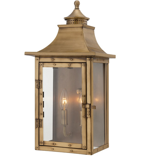 Acclaim Lighting 8312AB St. Charles 2 Light 20 inch Aged Brass Exterior Wall Mount photo