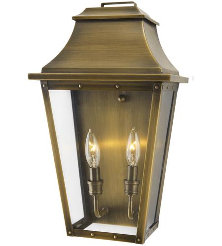 Acclaim Lighting 8424AB Coventry 2 Light 17 inch Aged Brass Exterior Pocket Wall Mount photo